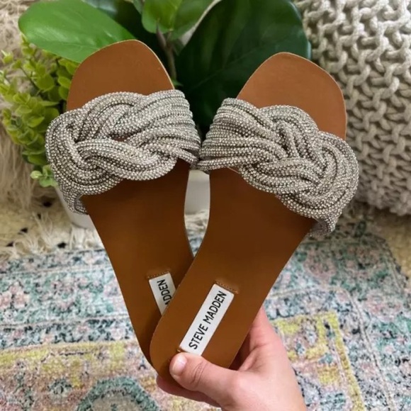 Steve Madden Adore Rhinestone Sandal - Picture 6 of 7